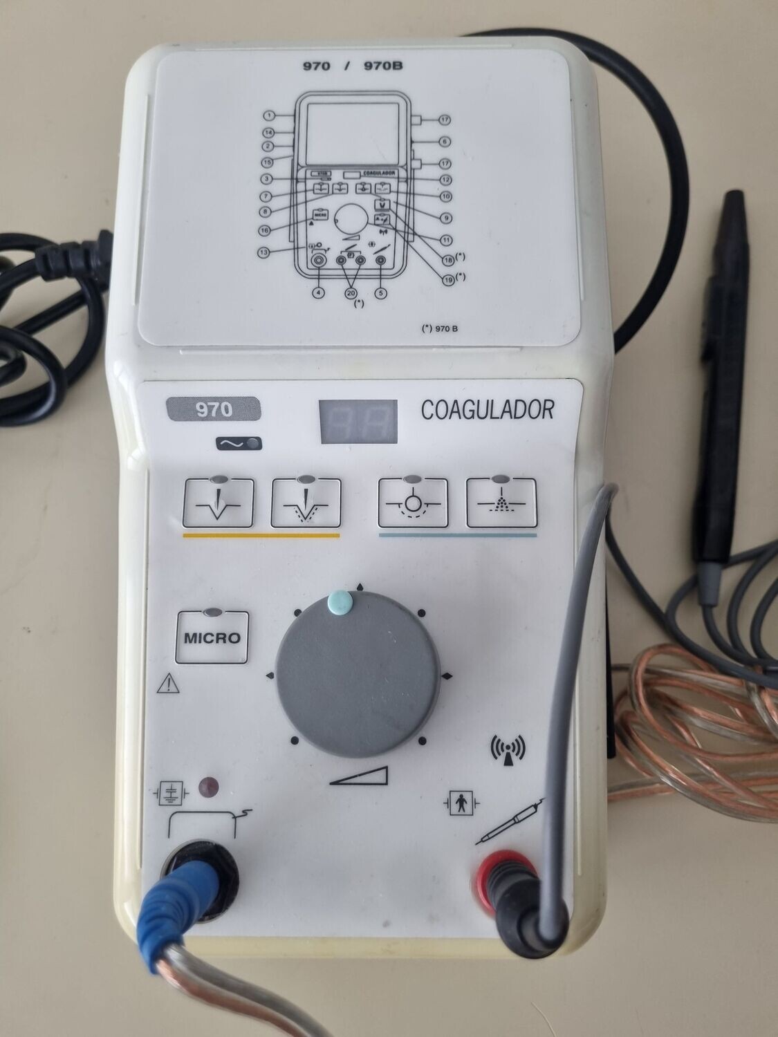 Electrobisturí coagulador.