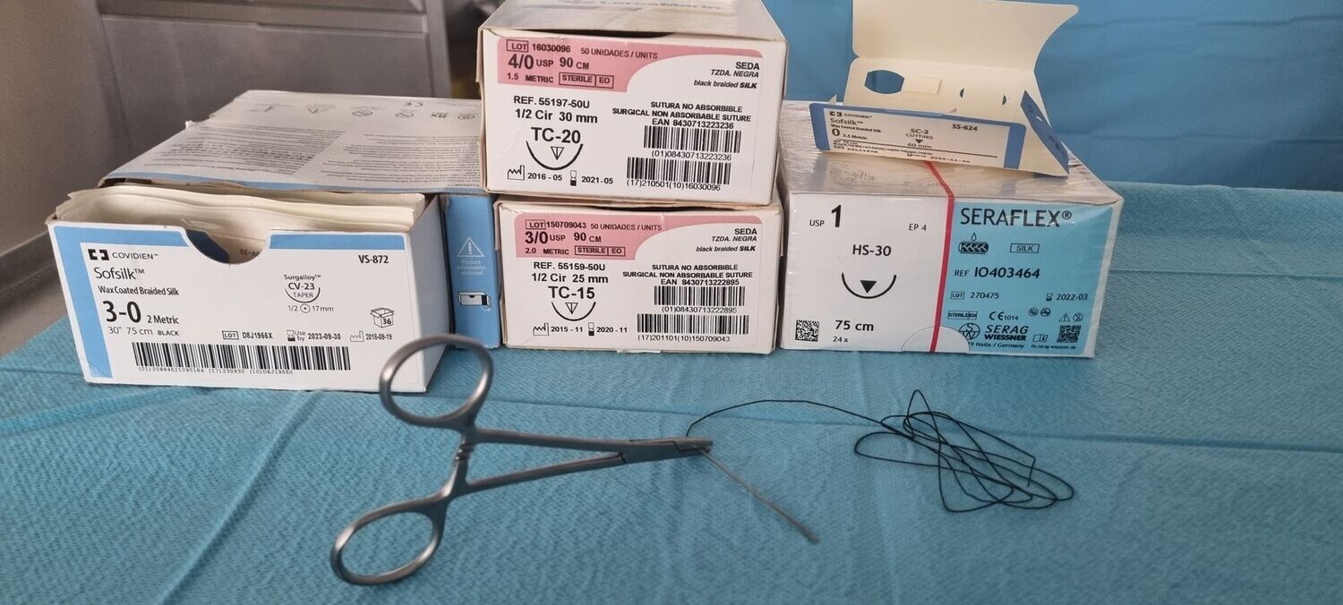 Caja suturas quirúrgicas. Alquiler sutura quirúrgica
