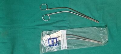 Pinzas de biopsia uterina Schubert curva. Alquiler instrumental quirúrgico.