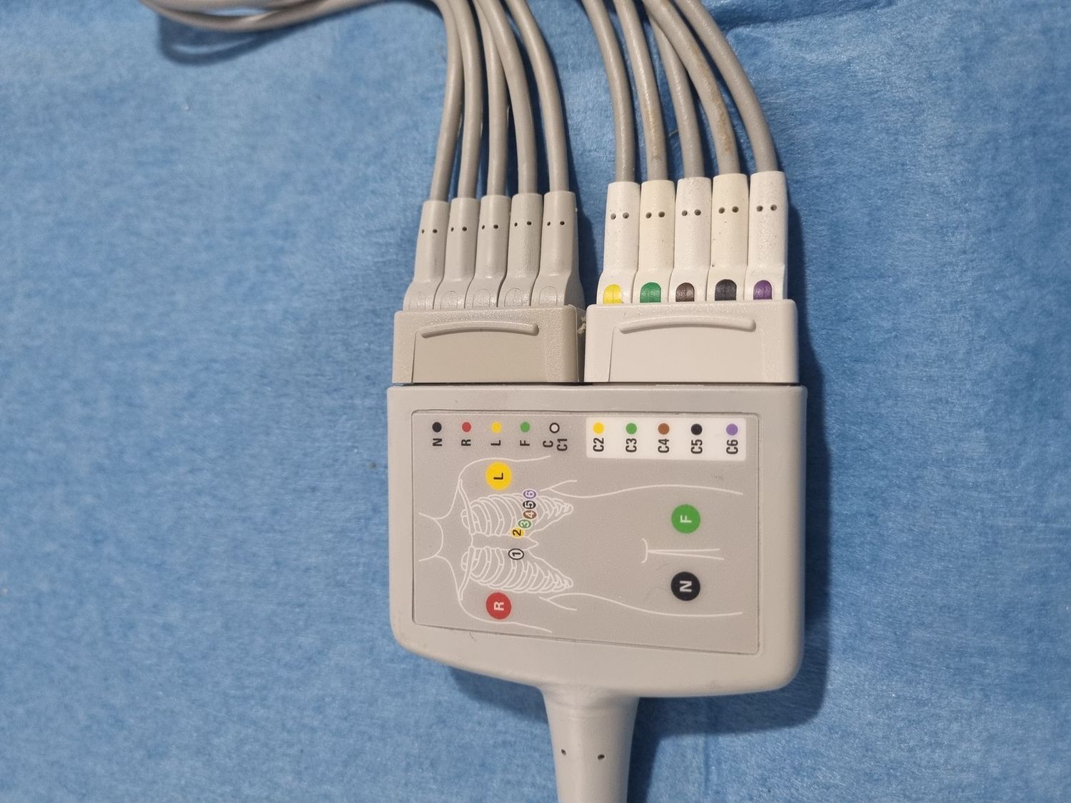 Cable ECG 10 derivaciones. Cable holter. Alquiler electrocardiograma. Prueba de esfuerzo.