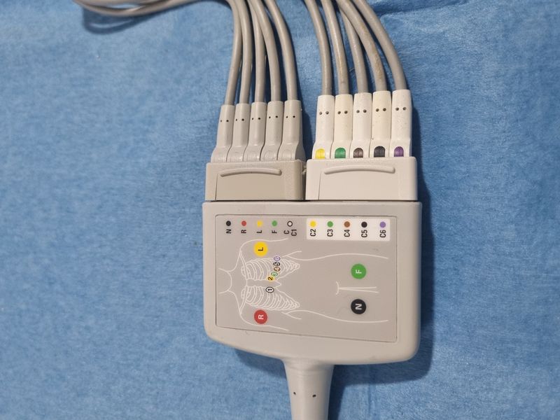 Cable ECG 10 derivaciones. Cable holter. Alquiler electrocardiograma. Prueba de esfuerzo.
