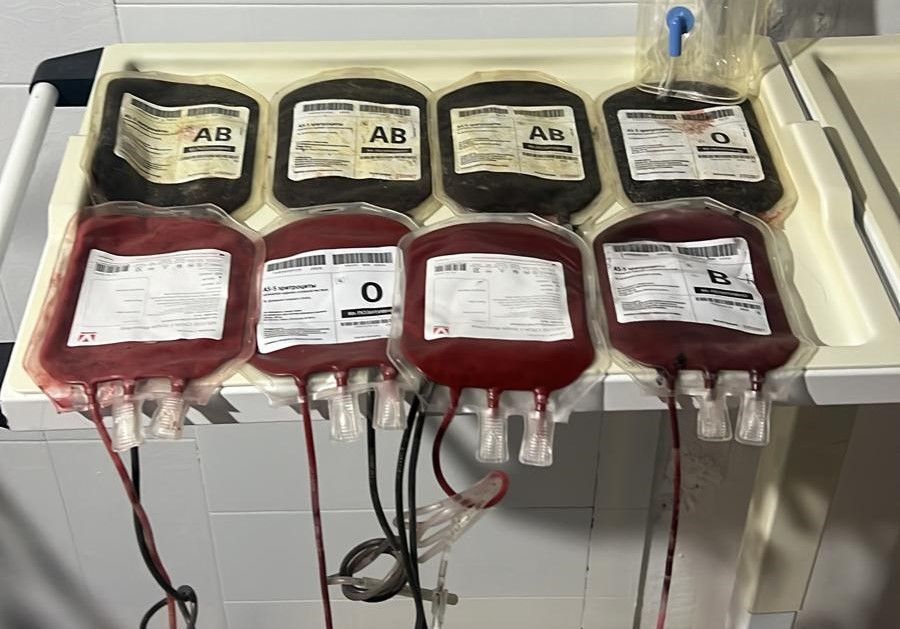 Alquiler bolsa de sangre. Bolsa de sangre realista. Bolsa de sangre ficticia.