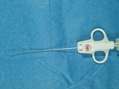 Aguja de biopsia semiautomática. Alquiler aguja de biopsia.