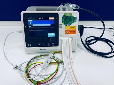 Monitor desfibrilador Philips HeartStart XL+. Alquiler monitor desfibrilador.