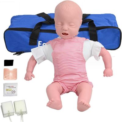 Maniquí RCP baby. Alquiler maniquí de RCP de Primeros Auxilios para bebés. Modelo de Primeros Auxilios para bebés con obstrucción de Las vías respiratorias