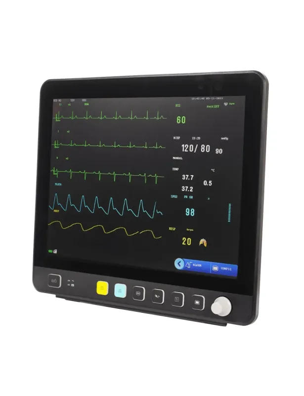 Monitor 15" con impresora y pantalla táctil. Alquiler monitor de UCI de 15 pulgadas.