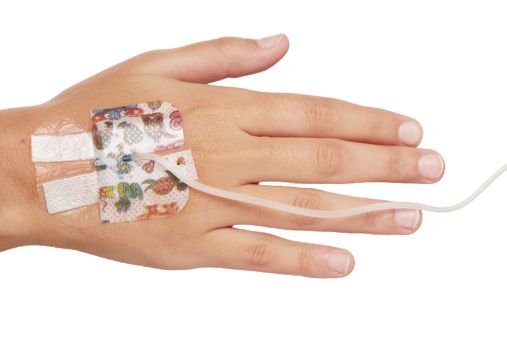Fijador de vía pediátrico. Adhesivo para vía intravenosa infantil.