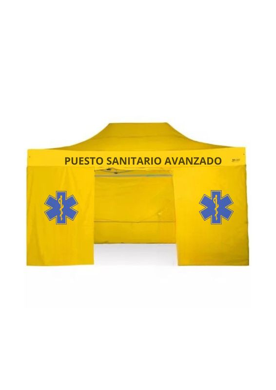 Carpa de emergencias. Alquiler de carpa de acción rápida de emergencias. Medidas 3x4,5m