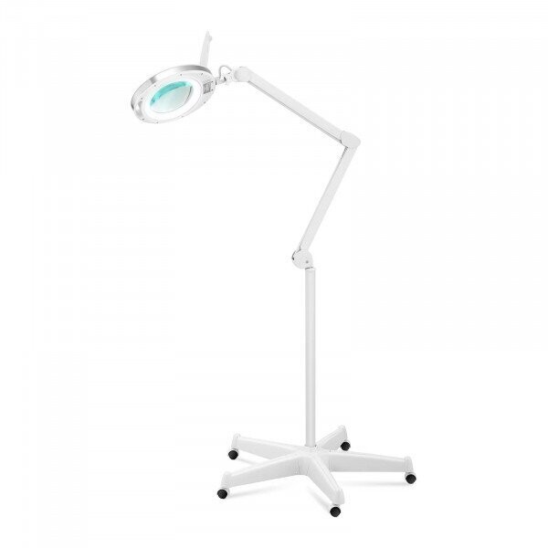 Lámpara de aumento - 5 dioptrías - 820 lm - 10 W - soporte con ruedas. Alquiler lampara de aumentos con lupa Lámpara de aumento - 5 dioptrías - 820 lm - 10 W - soporte con ruedas. Alquiler lampara de aumentos con lupa