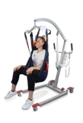 Grúa eléctrica para pacientes. Alquiler grúa de movilización de pacientes (sedestación). Grúa eléctrica para pacientes. Alquiler grúa de movilización de pacientes (sedestación).