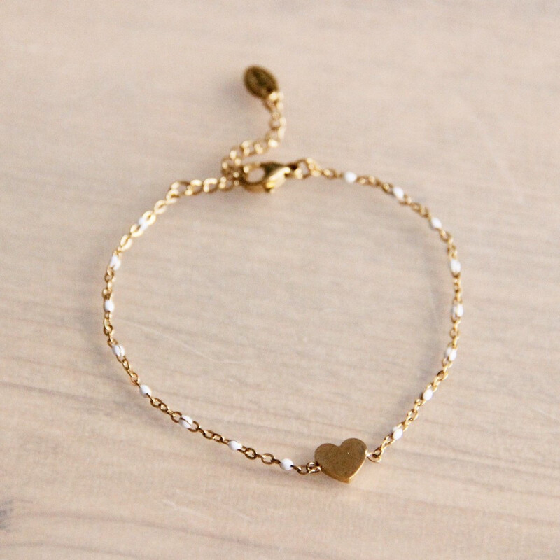 BAZOU - RVS armbandje hartje BAZOU - RVS armbandje hartje