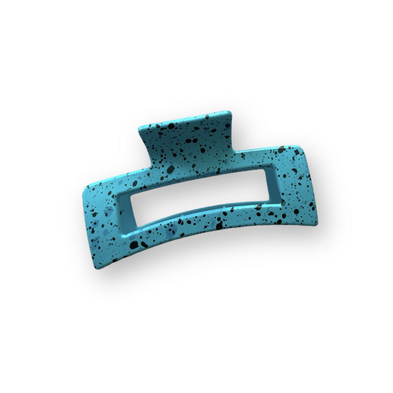Haarklem splatter / blauw Haarklem splatter / blauw