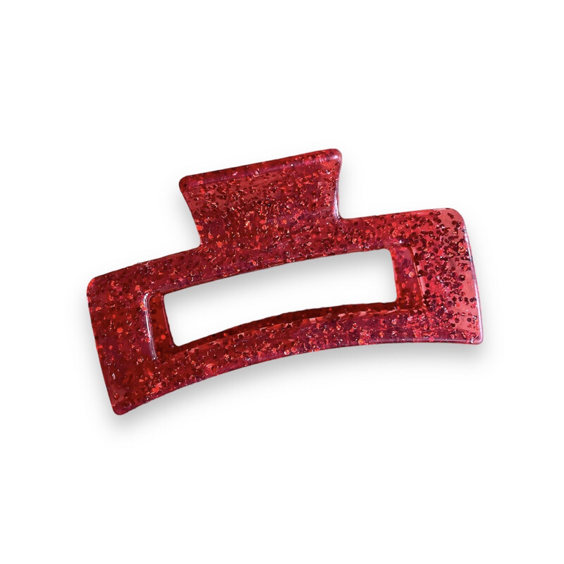 Haarklem glitter / rood