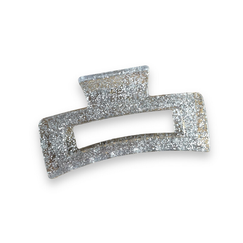 Haarklem glitter / zilver