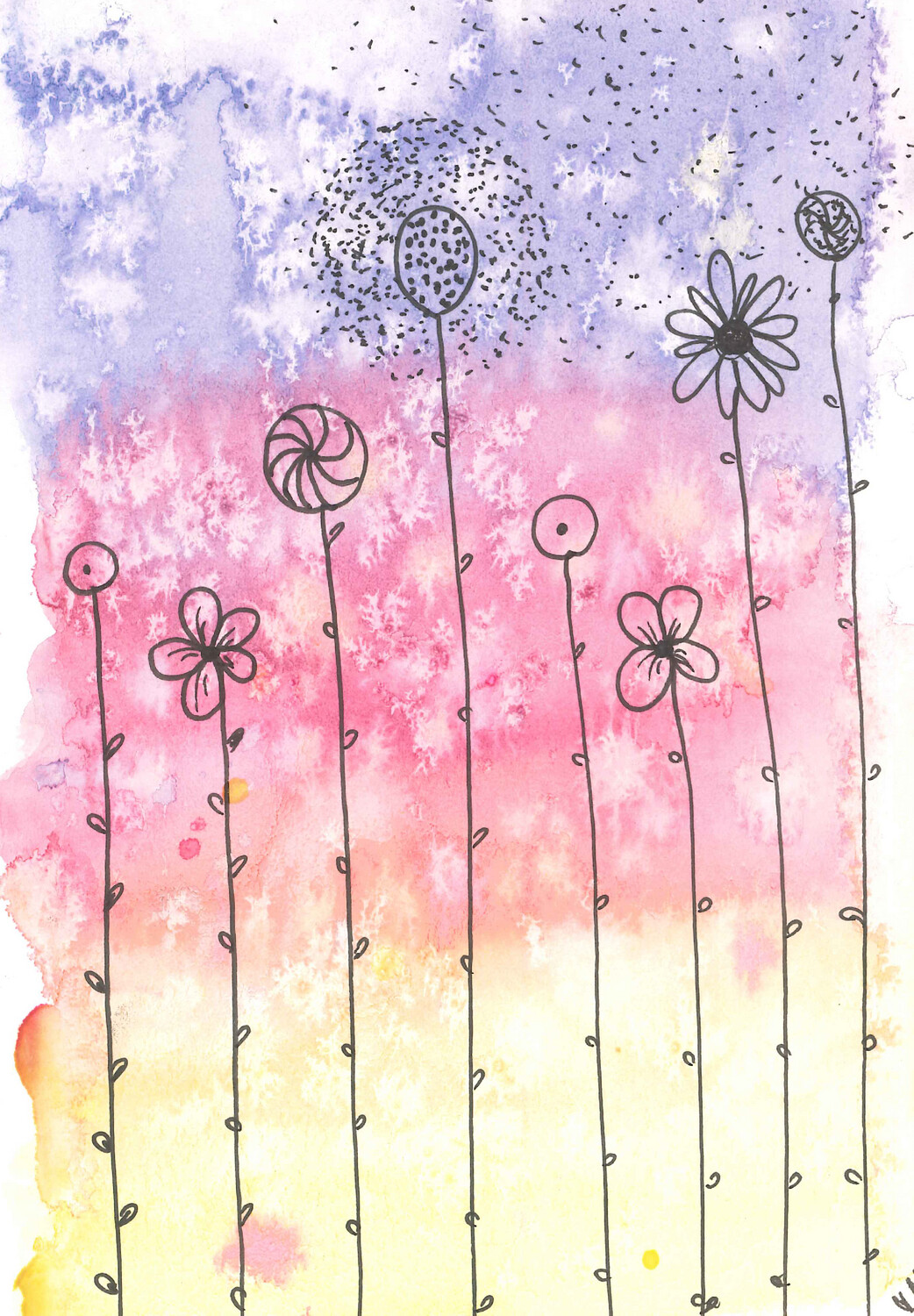 Flowers in a Field