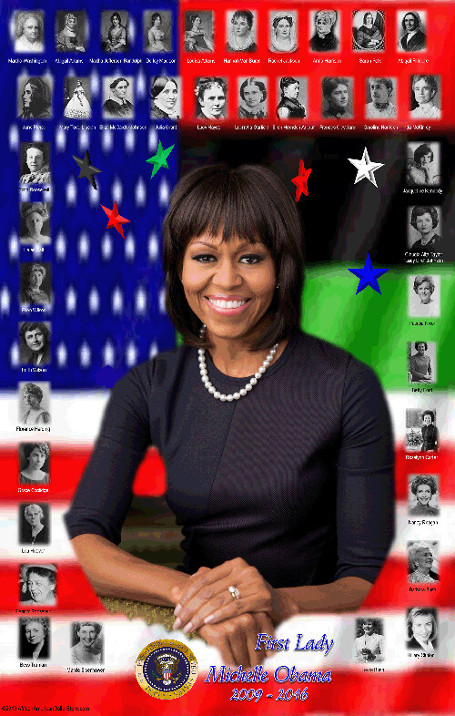 Michelle Obama 1st Lady 11&quot;X17&quot; Limited Edition Print Glossy Card Stock