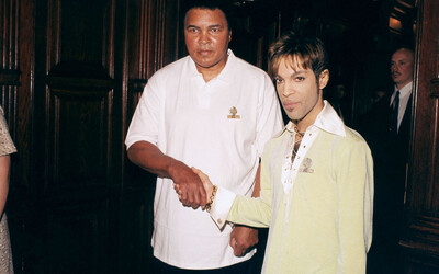 Muhammad Ali & Prince Photo Print Framed (black) with glass 8 1/2" X 11"