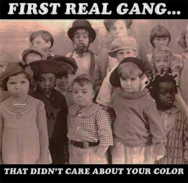 Our Gang...The First Real Gang No Violence Just Fun Framed with glass Print 8 1/2&quot; X 11&quot;