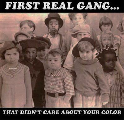 Our Gang...The First Real Gang No Violence Just Fun Framed with glass Print 8 1/2" X 11"