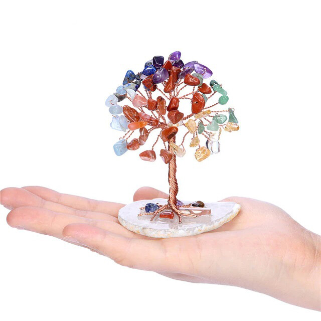 Mini Chakra Crystal Tree