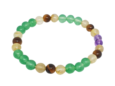 Money Lucky Crystal Bracelet 6mm