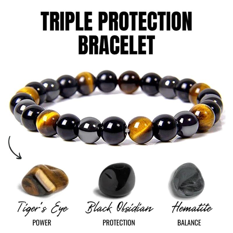 Triple Protection Crystal Bracelet