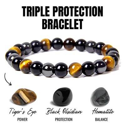 Triple Protection Crystal Bracelet