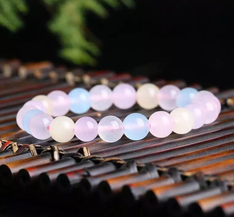 Morganite Crystal Bracelet