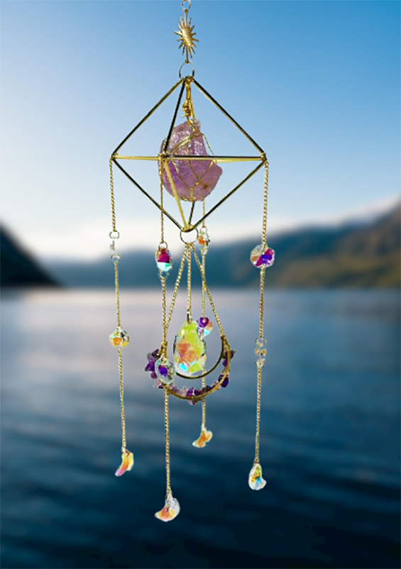 Amethyst Calming Crystal Suncatcher