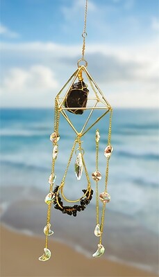 Obsidian Protection Crystal Suncatcher