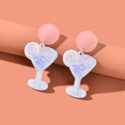Cute Cocktail Candy Color Acrylic Earrings