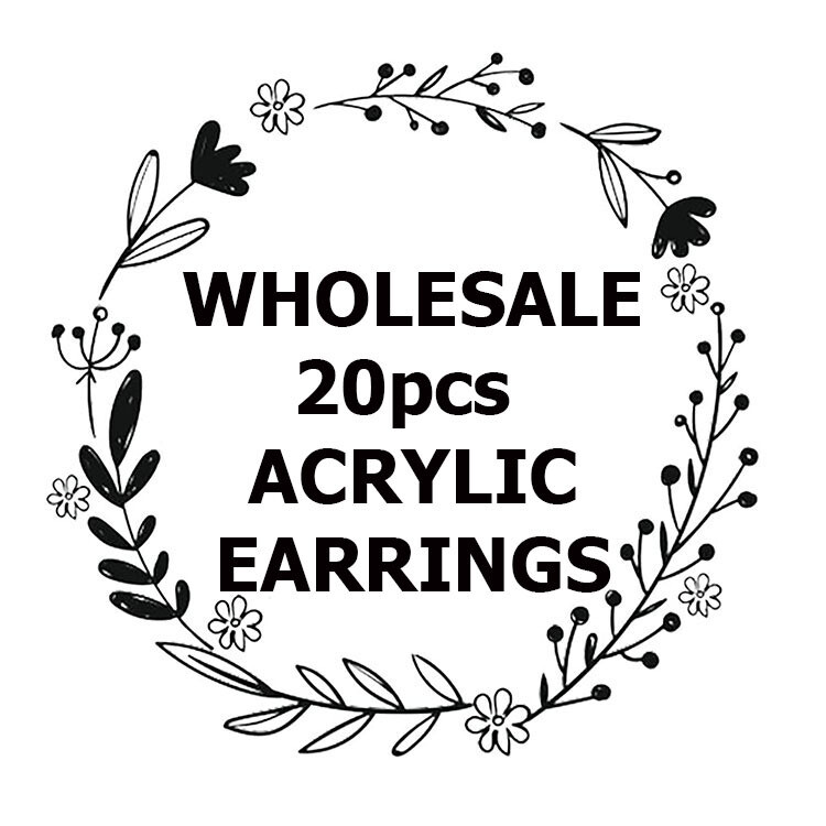Wholesale 20pcs Acrylic Earrings