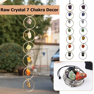 Raw Crystal 7 Chakra Wall Decor