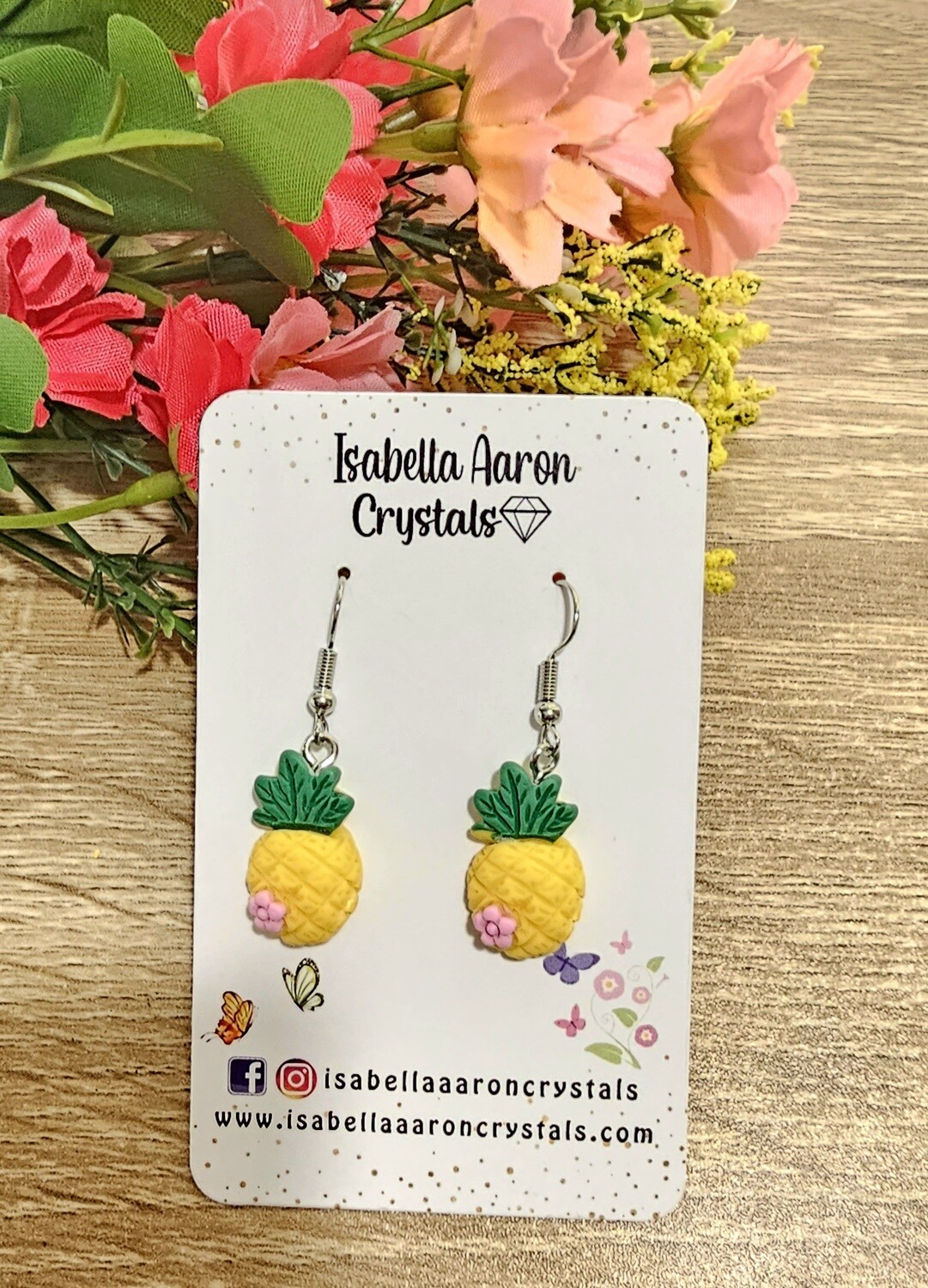 Cute Pineapple Acrylic Earrings