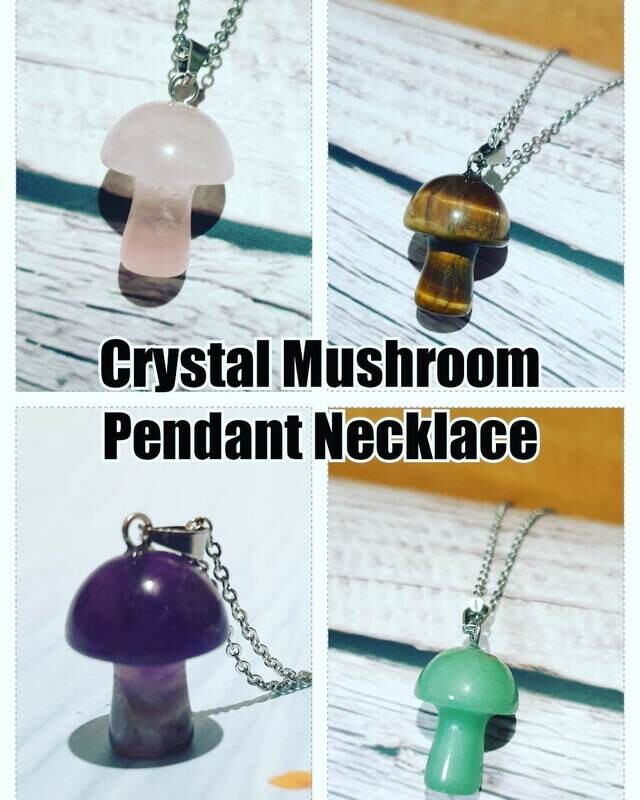 Crystal Mushroom Necklace