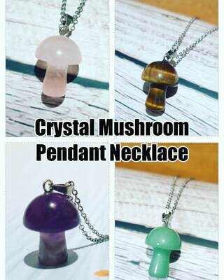 Crystal Mushroom Necklace