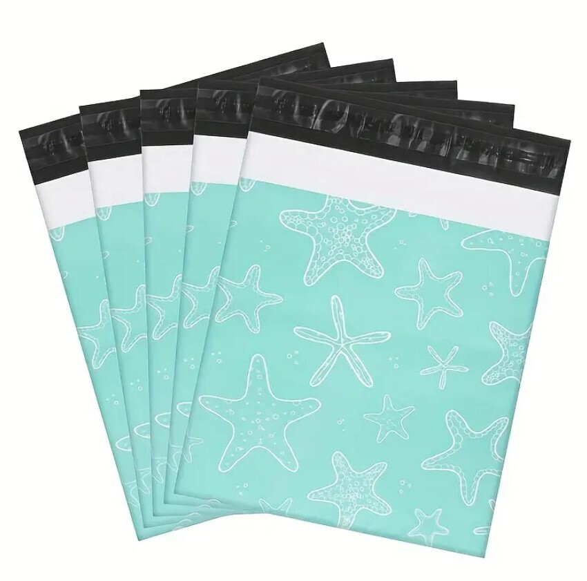 25 PCS STARFISH POLY MAILER BAG 9.9X11.6&quot;