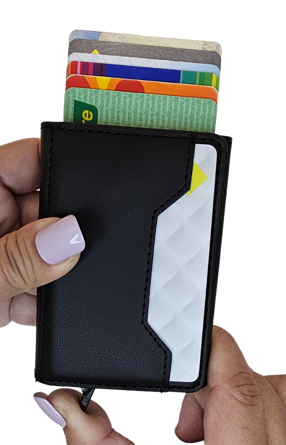 RFID Anti-Theft Leather Pop Up Wallet