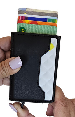 RFID Anti-Theft Leather Pop Up Wallet