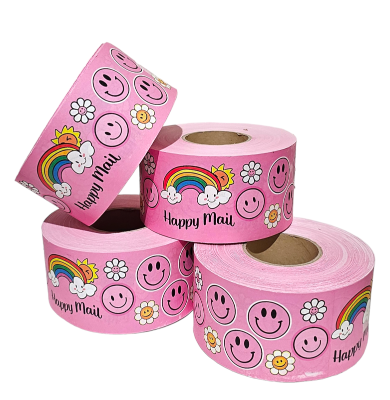 Cute Pink Kraft Paper Water Activated Packaging Tape