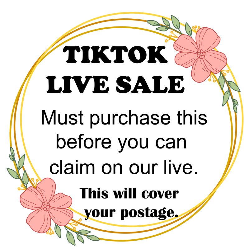 Tiktok Live Sale $10 Deposit
