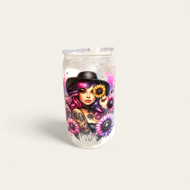 Tattooed Girl 12oz Acrylic Libbey Cup