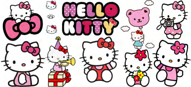 Hello Kitty with Teddy Balloon