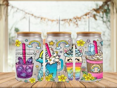 Unicorn Crystals Double Sided