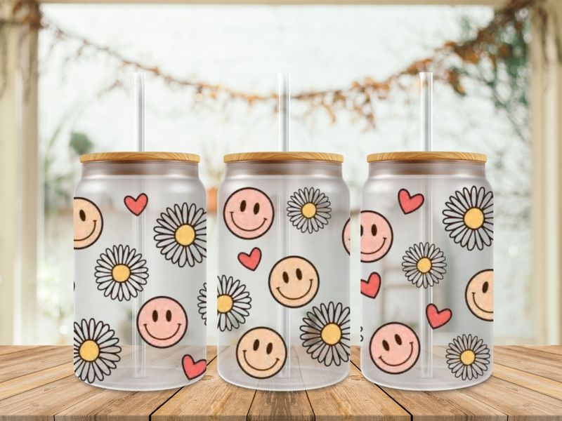 Smiley Flower Heart
