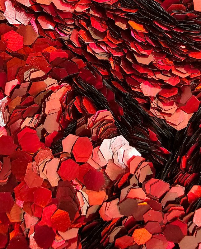 Ruby Red Chunky Glitters