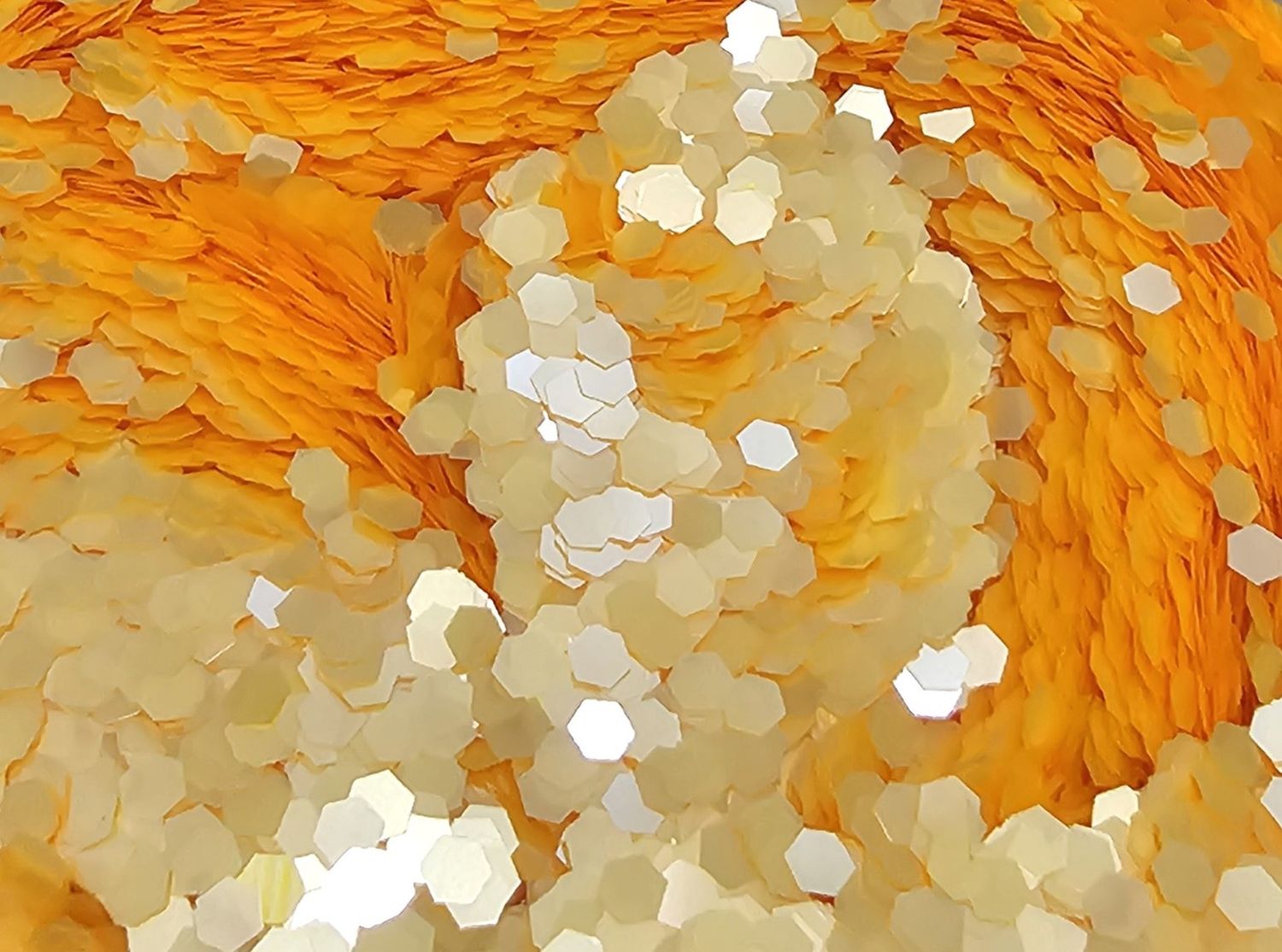 Tangerine Chunky Glitters, GRAMS: 25g