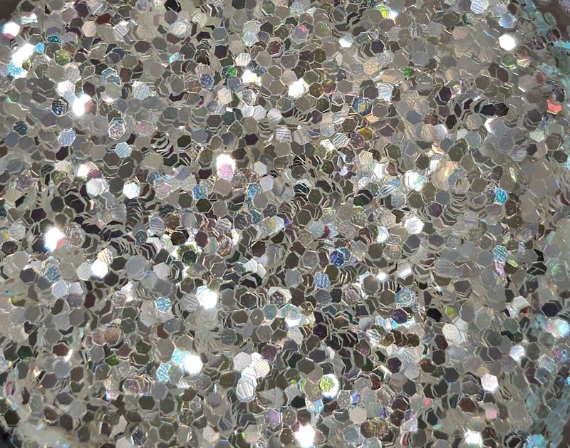 Silver Confetti Chunky Glitters
