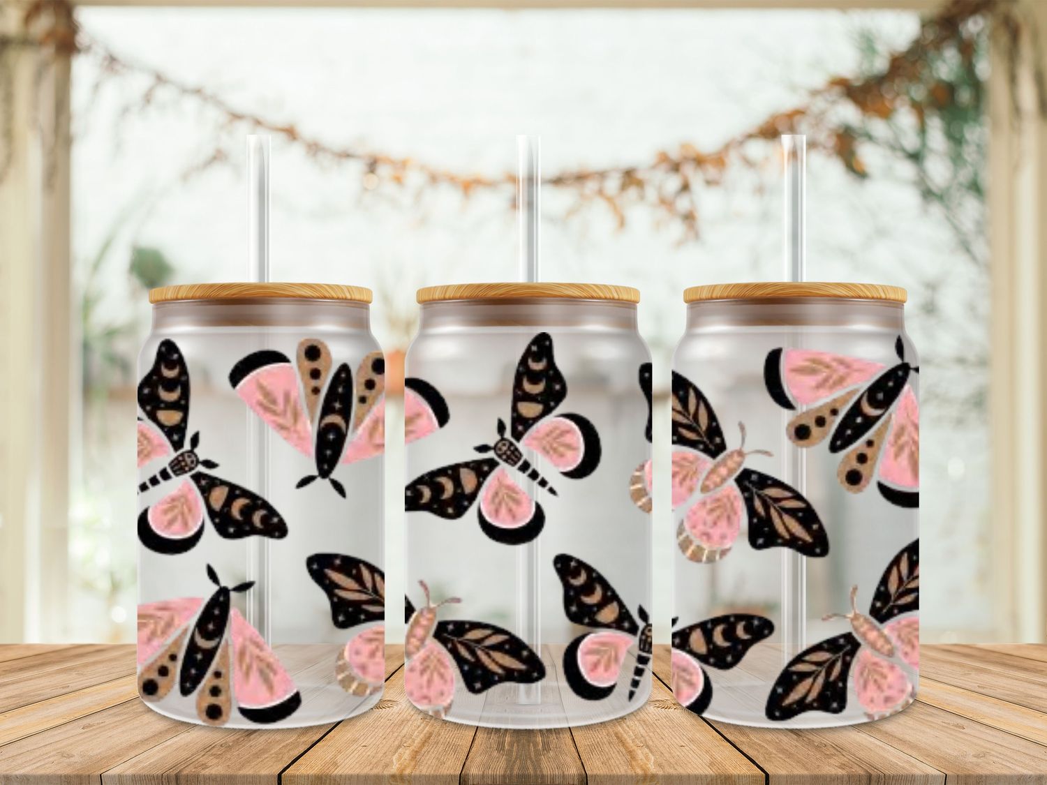 Big Pink Butterfly Double Sided