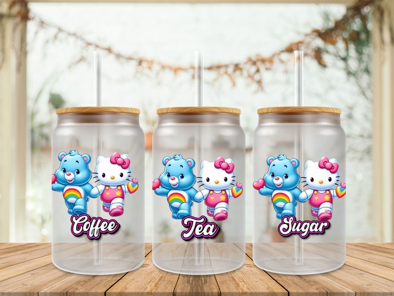 Care Bear &amp; Hello Kitty Coffee Tea Sugar